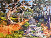 Ann Willsie, Country Lane Shadows   12 x 16 oil on panel