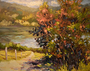 Ann Willsie,  Road to the Lake   16 x 20 oil on canvas