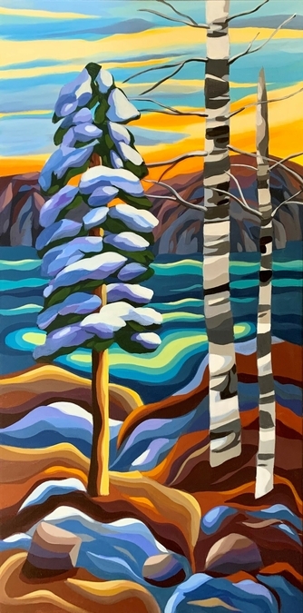 Jodie Blaney, Winter Glow,18x36