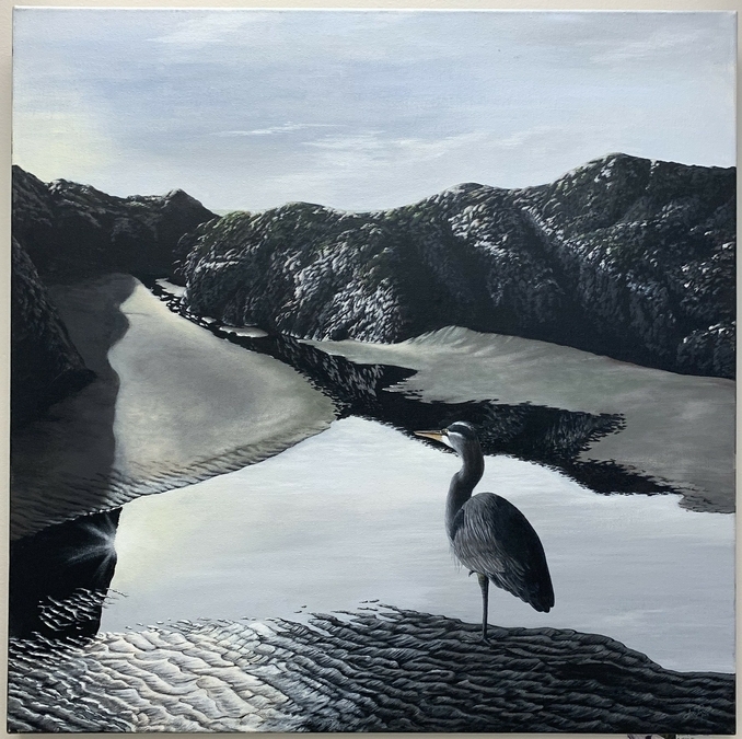 Joie Pare, Evening Heron (2015)